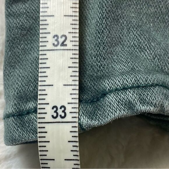 Rag and Bone Fit 2 Slim Mid Rise Button Fly Green Jeans Size 33 - Picture 13 of 13
